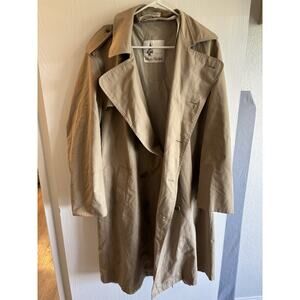 vintage Misty Harbor double-breasted trench coat in tan Size 42 Regular